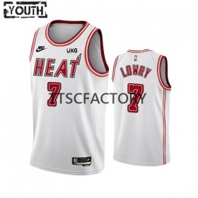 Dres Miami Heat Kyle Lowry 7 Nike 2022-23 Classic Edition Bijela Swingman - Dječji